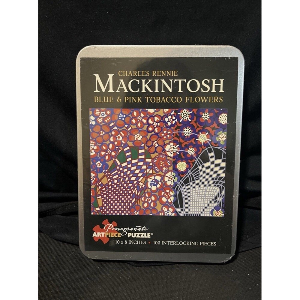 Charles Rennie mackintosh “Blue & Pink Tobacco Flowers”  Out Of Print Puzzle